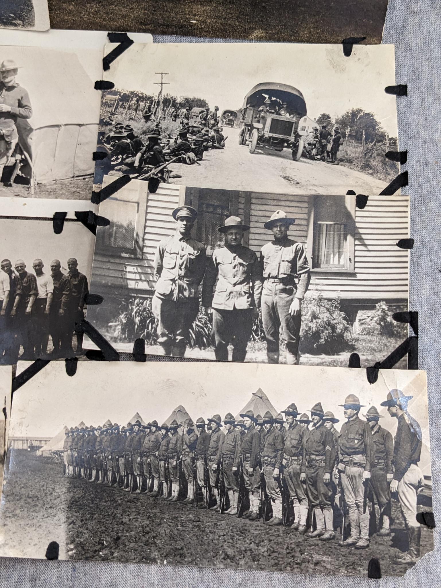 13 Vintage Military pictures and post cards in varying conditions. Largest is 3-1/2" x 5-1/2".