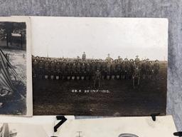 13 Vintage Military pictures and post cards in varying conditions. Largest is 3-1/2" x 5-1/2".