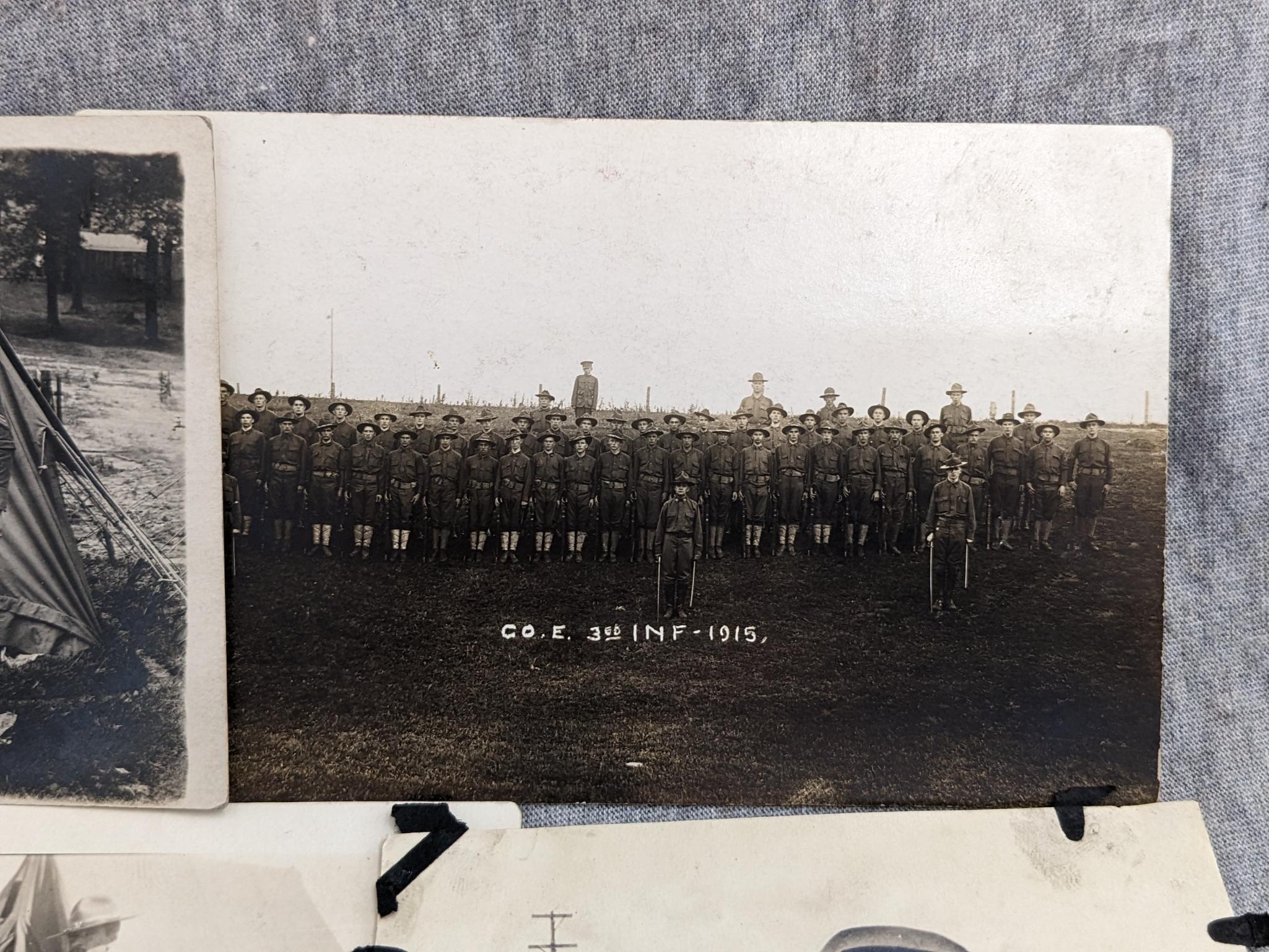 13 Vintage Military pictures and post cards in varying conditions. Largest is 3-1/2" x 5-1/2".