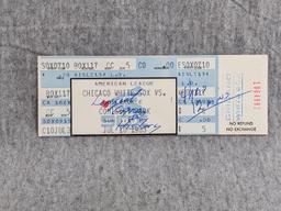 Two ticket stubs from the July 10, 1983 Brewers vs White Sox game - Longest Game in History (4hr 12