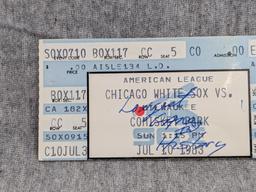 Two ticket stubs from the July 10, 1983 Brewers vs White Sox game - Longest Game in History (4hr 12