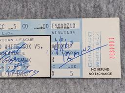 Two ticket stubs from the July 10, 1983 Brewers vs White Sox game - Longest Game in History (4hr 12