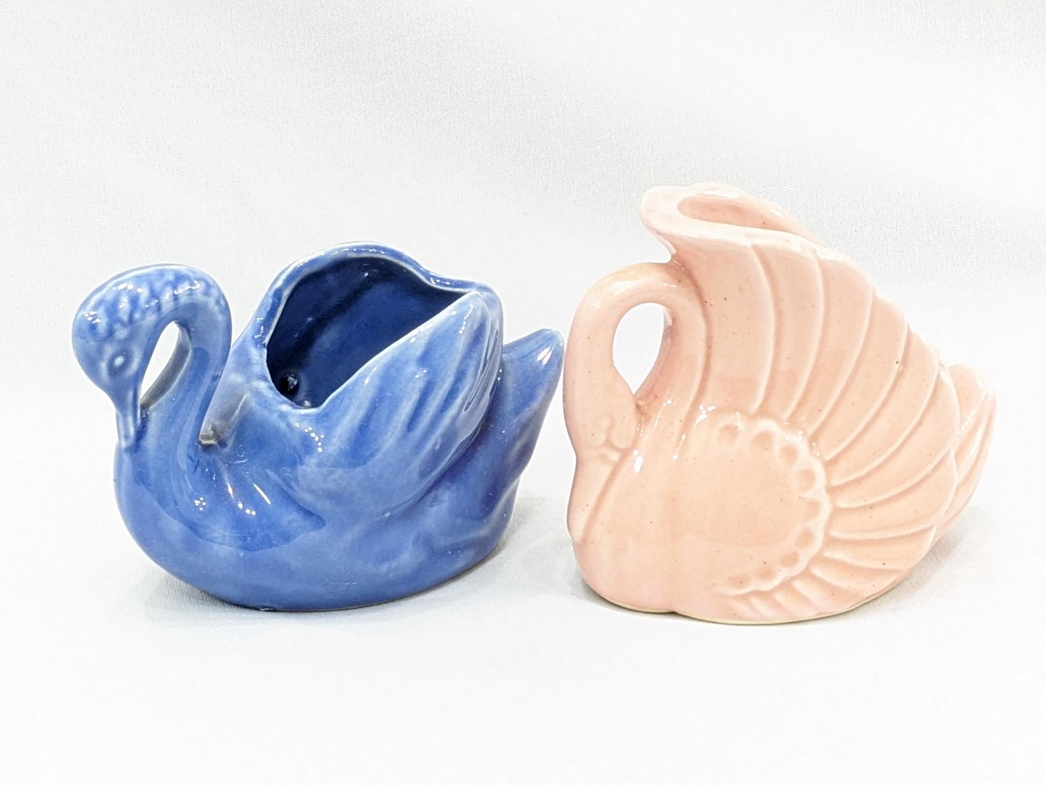 Small vases and planters; largest vase measures 5" x 5".