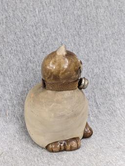 Pair of cat figurines in good condition stand 5-1/2" tall.