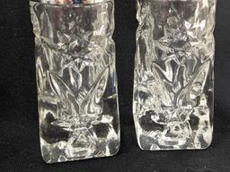 Anchor Hocking Early American Prescut set with original box. Incl cruets, salt and pepper shakers,