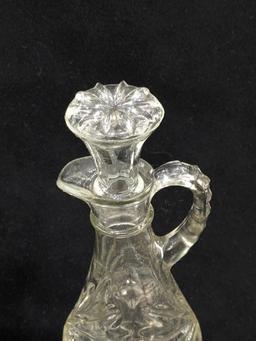 Anchor Hocking Early American Prescut set with original box. Incl cruets, salt and pepper shakers,