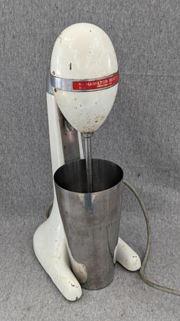 Vintage Hamilton Beach No.51A Drinkmaster Malt Maker. Works wonderfully. Machine stands 14' tall and
