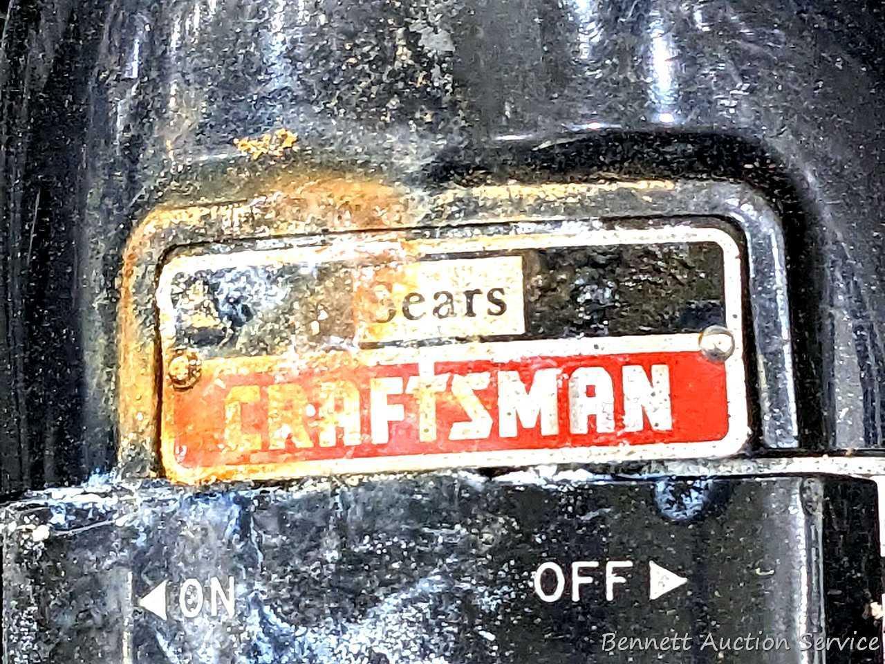 Craftsman 5-1/2" cordless trim saw and flashlight with case - no batteries or charger; Craftsman