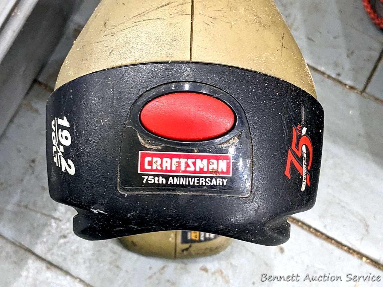 Craftsman 5-1/2" cordless trim saw and flashlight with case - no batteries or charger; Craftsman