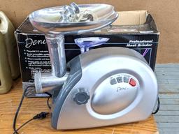 Deni Professional meat grinder, the grinder shows little use and looks like it has all the parts.