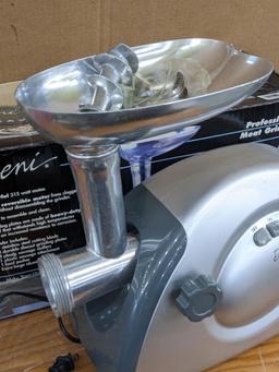 Deni Professional meat grinder, the grinder shows little use and looks like it has all the parts.