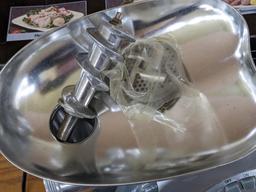 Deni Professional meat grinder, the grinder shows little use and looks like it has all the parts.