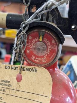 No shipping. Kidde fire extinguisher, gauge reads charged, and a 1 gallon jug of Prestone 50/50