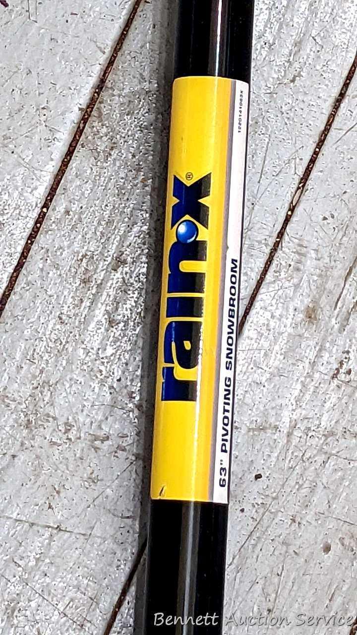 Two extendable windshield brushes - ice scraper combination ice scrapers by Michelin and Rain X, the
