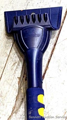 Two extendable windshield brushes - ice scraper combination ice scrapers by Michelin and Rain X, the