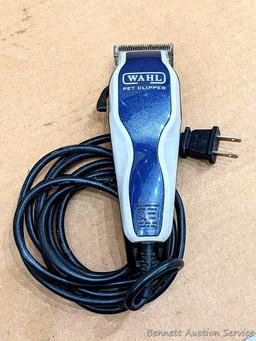 Shark Grab 'n Bag powered scooper, plus three packages of replacement bag material; Wahl pet