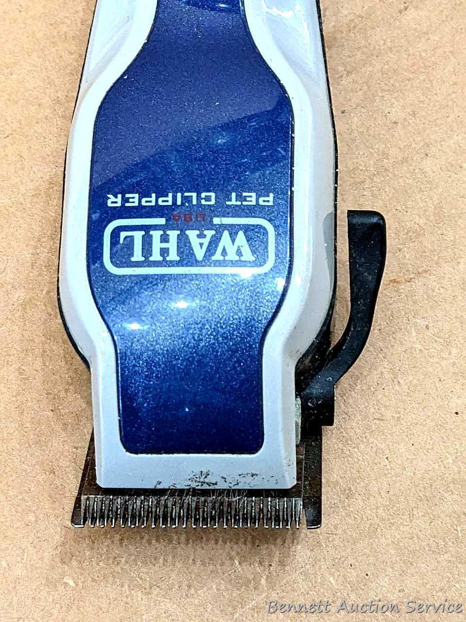 Shark Grab 'n Bag powered scooper, plus three packages of replacement bag material; Wahl pet