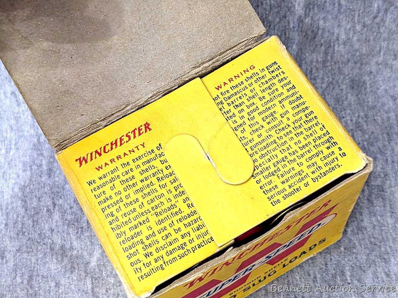 25 rounds of Winchester Super Speed 16 gauge shotshells with 7/8 oz slugs. The box is in pretty good