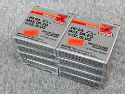 40 rounds of Winchester .410 gauge shotshells with hollow point slugs.