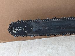 Jonsered 2065 Turbo chainsaw with a 20" bar and an impressive 65 cc engine. Comes with bar cover and