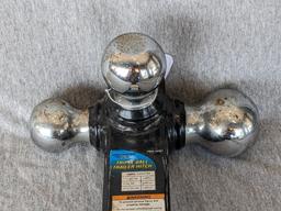 Haul Master triple ball trailer hitch fits a 2" receiver. Set up with 1-7/8", 2", and 2-5/16" hitch