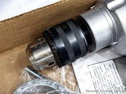 Chicago Electric 1/2" VSR hammer drill with handle and manual. Runs and is in good condition. Comes