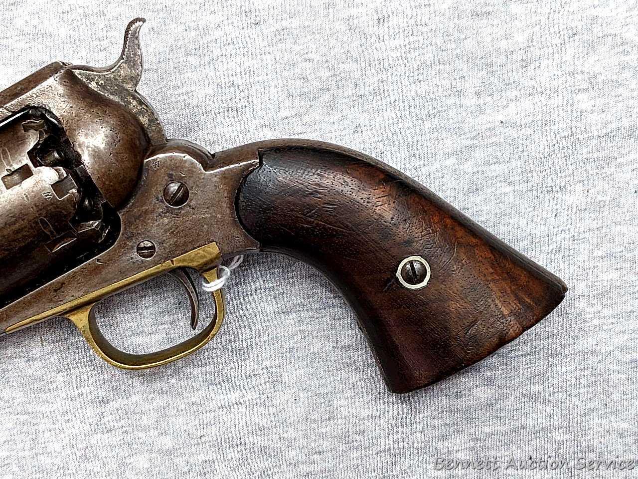 Remington 1858 New Model Army or Remington-Beals percussion revolver.