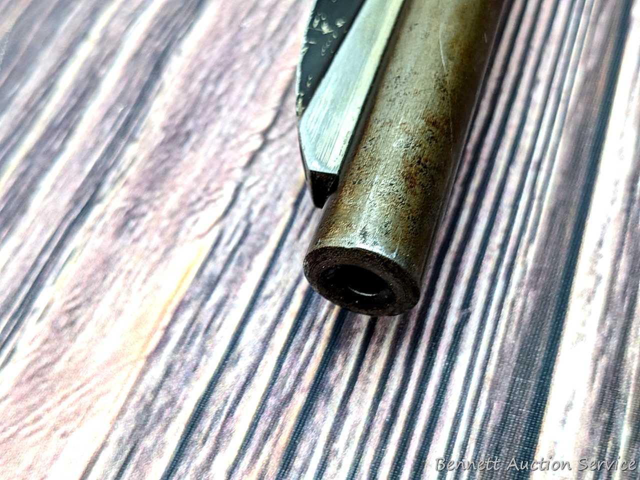 Remington Nylon 76 lever action .22 rifle. The 19-1/2" barrel has a mirror bore with sharp rifling.