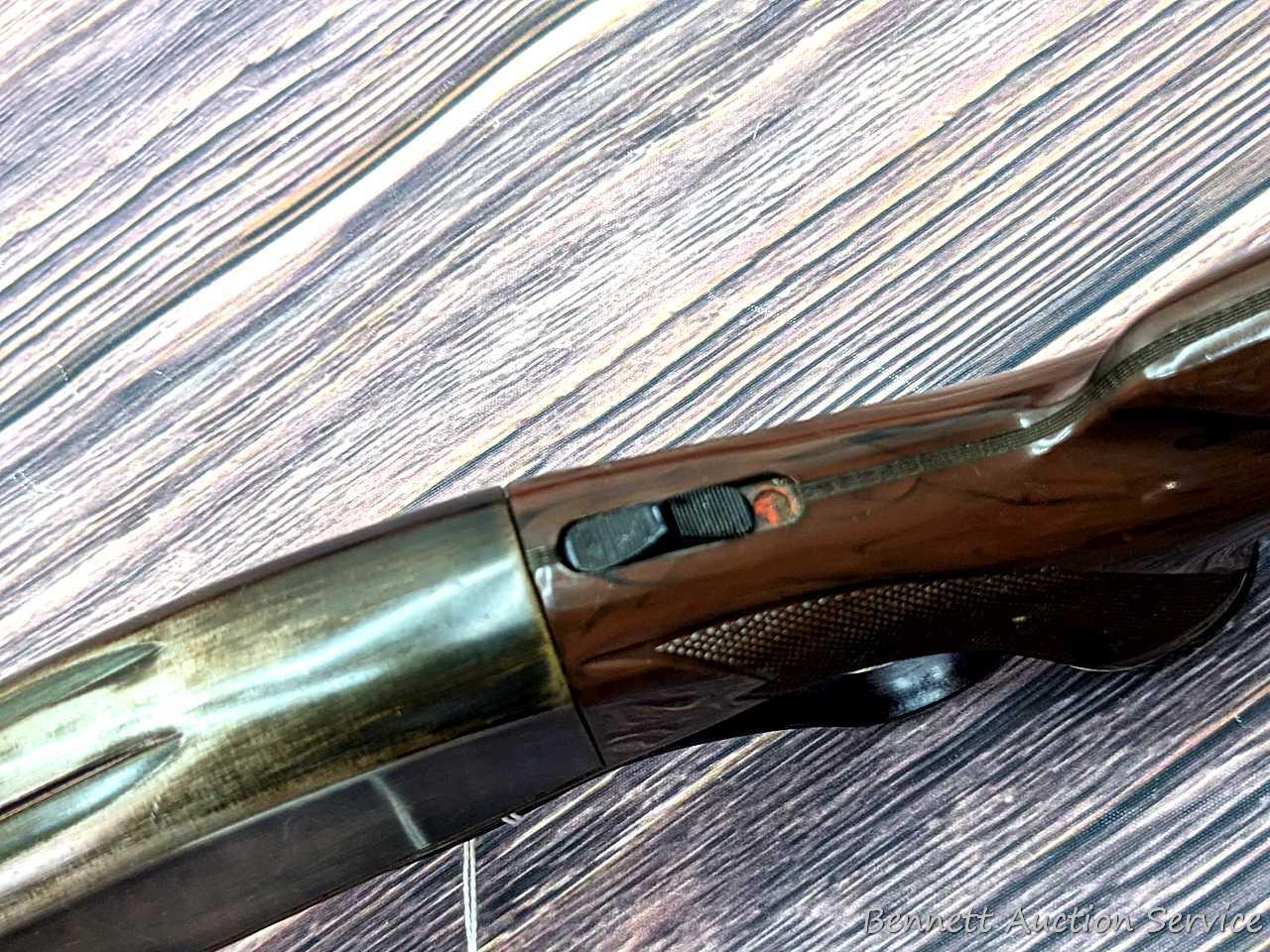 Remington Nylon 76 lever action .22 rifle. The 19-1/2" barrel has a mirror bore with sharp rifling.