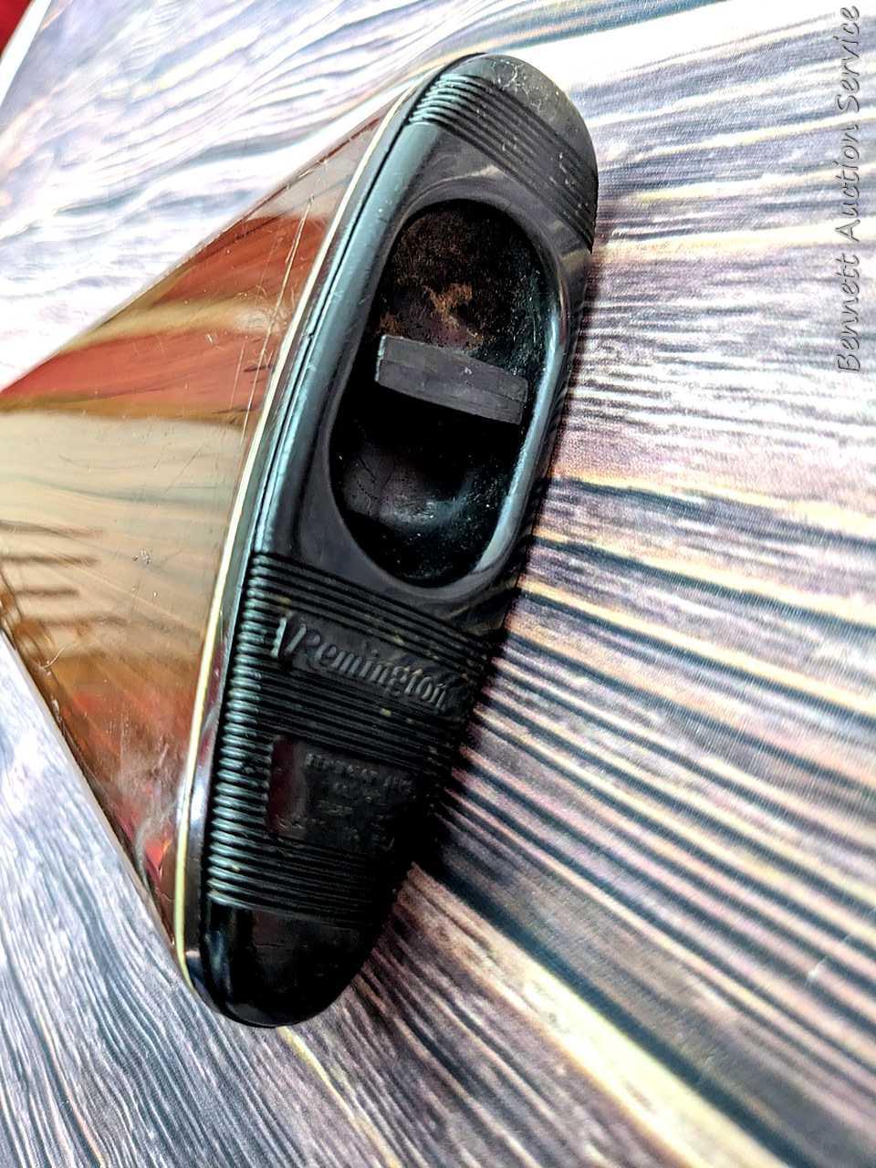 Remington Nylon 76 lever action .22 rifle. The 19-1/2" barrel has a mirror bore with sharp rifling.