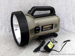 Seriously large Guidesman rechargeable spotlight, model no GM5M. Includes charging cord &