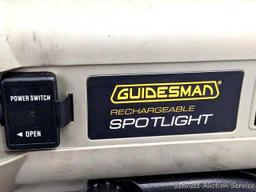 Seriously large Guidesman rechargeable spotlight, model no GM5M. Includes charging cord &