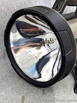 Seriously large Guidesman rechargeable spotlight, model no GM5M. Includes charging cord &