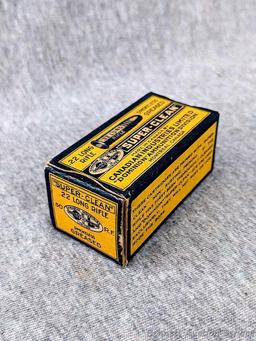 50 rounds of Dominion Ammunition Division .22 ammunition by Canadian Industries. The Super-Clean