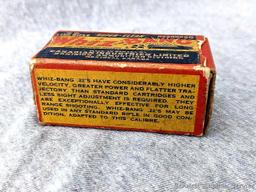 50 rounds of Whiz-Bang Super-Clean .22 ammunition with mushroom tip bullets and made by Canadian