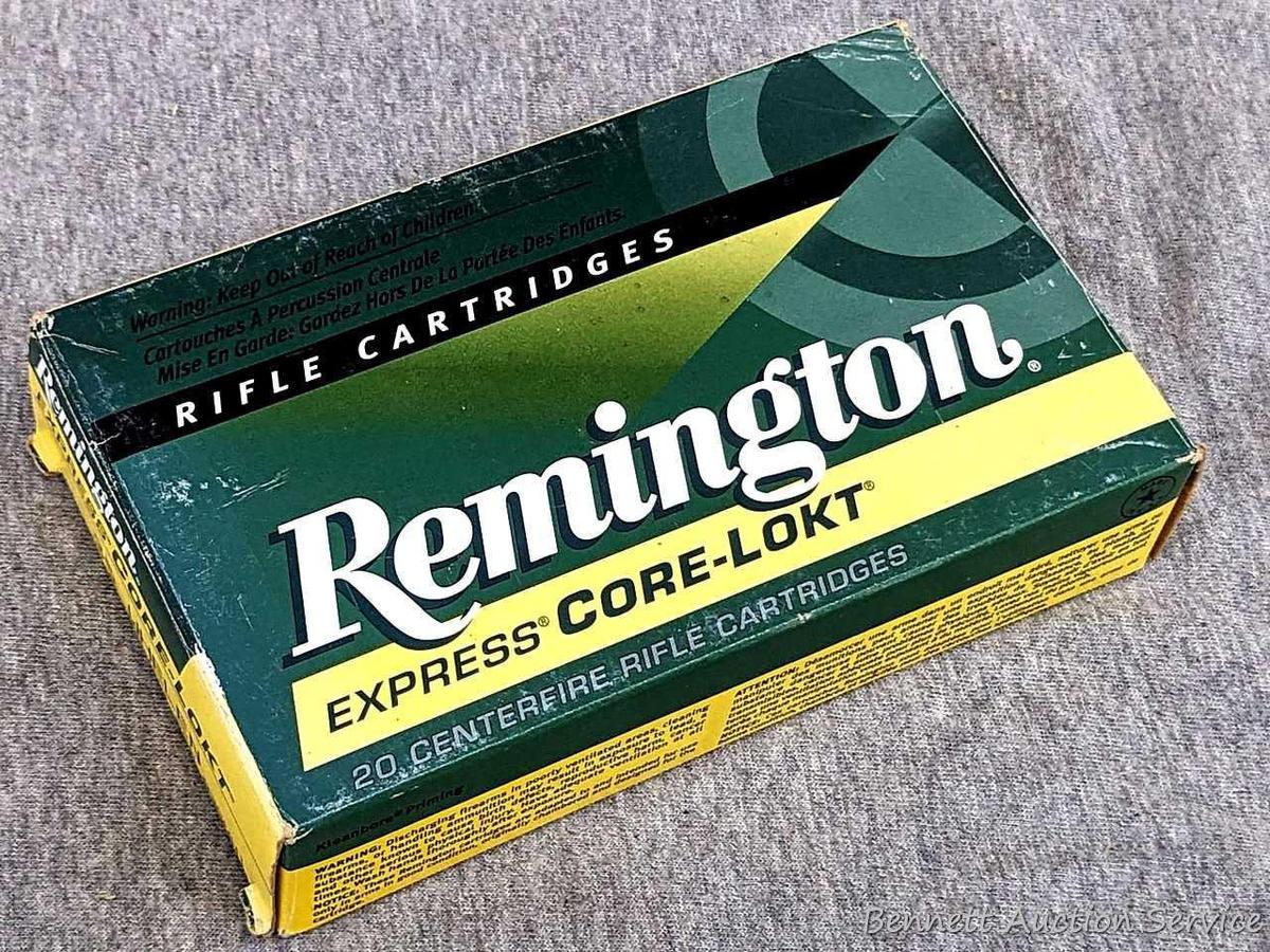 20 rounds of .35 Whelen ammunition with 200 grain PSP bullets.