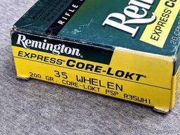 20 rounds of .35 Whelen ammunition with 200 grain PSP bullets.