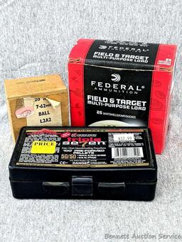24 rounds of 12 gauge shotshells, a half full box of Hodgdon Triple seven pre formed powder pellets