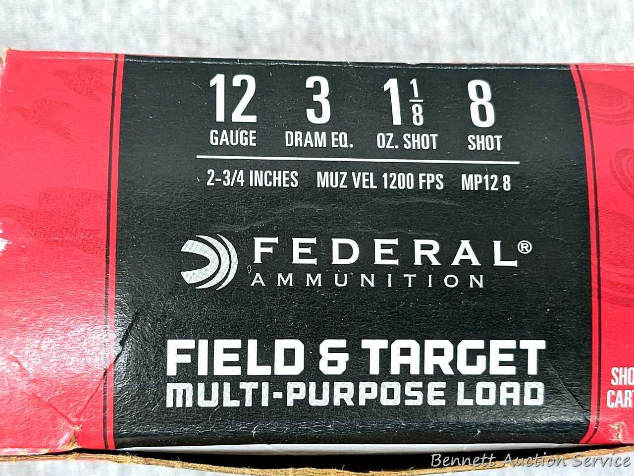 24 rounds of 12 gauge shotshells, a half full box of Hodgdon Triple seven pre formed powder pellets
