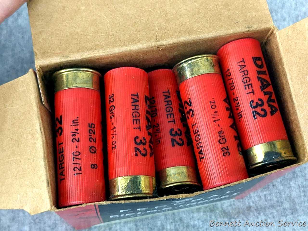 24 rounds of 12 gauge shotshells, a half full box of Hodgdon Triple seven pre formed powder pellets