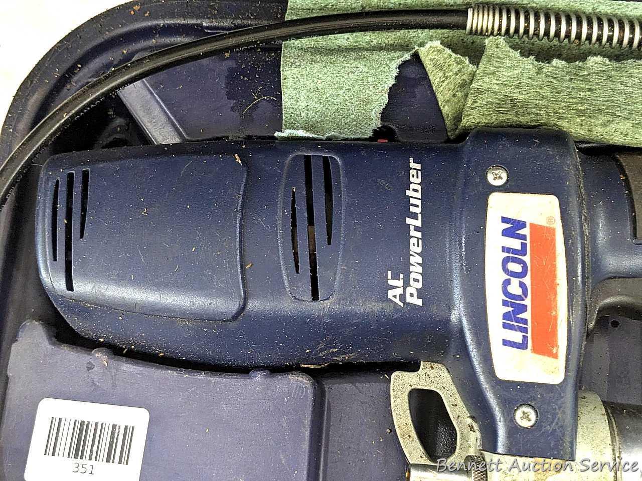 Lincoln AC Power Luber with case, manual.