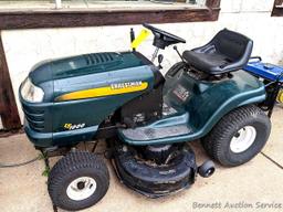 Craftsman LT1000 riding lawn mower has a 20 hp Briggs & Stratton OHV engine. Mower currently doesn't
