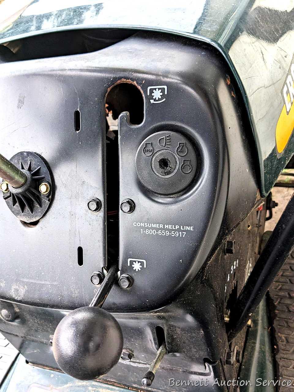 Craftsman LT1000 riding lawn mower has a 20 hp Briggs & Stratton OHV engine. Mower currently doesn't
