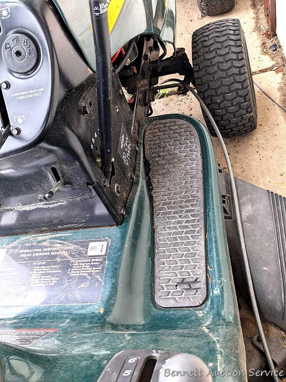 Craftsman LT1000 riding lawn mower has a 20 hp Briggs & Stratton OHV engine. Mower currently doesn't