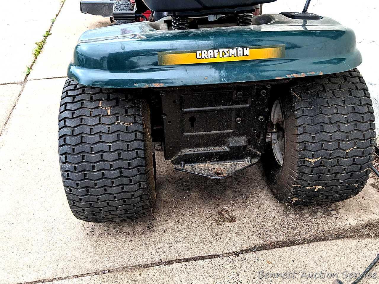 Craftsman LT1000 riding lawn mower has a 20 hp Briggs & Stratton OHV engine. Mower currently doesn't