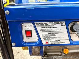 Wen 3500 generator outputs 240 and 120 volt power. Has a 6.5 hp engine that runs nicely. Measures