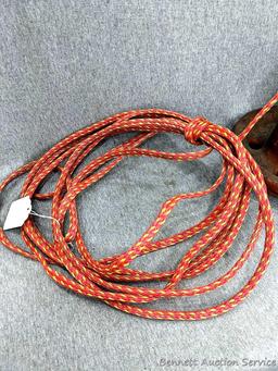 15 lb boat anchor with attached length of rope.
