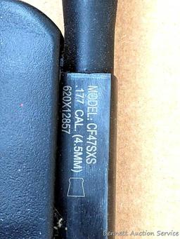 Crosman F4 .177 pellet rifle with a Center Point 4 x 32 scope. The rifle is in very good condition,