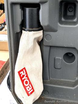 Ryobi 3-1/4" hand planer is model HPL51. The planer runs smoothly and comes with a bunch of