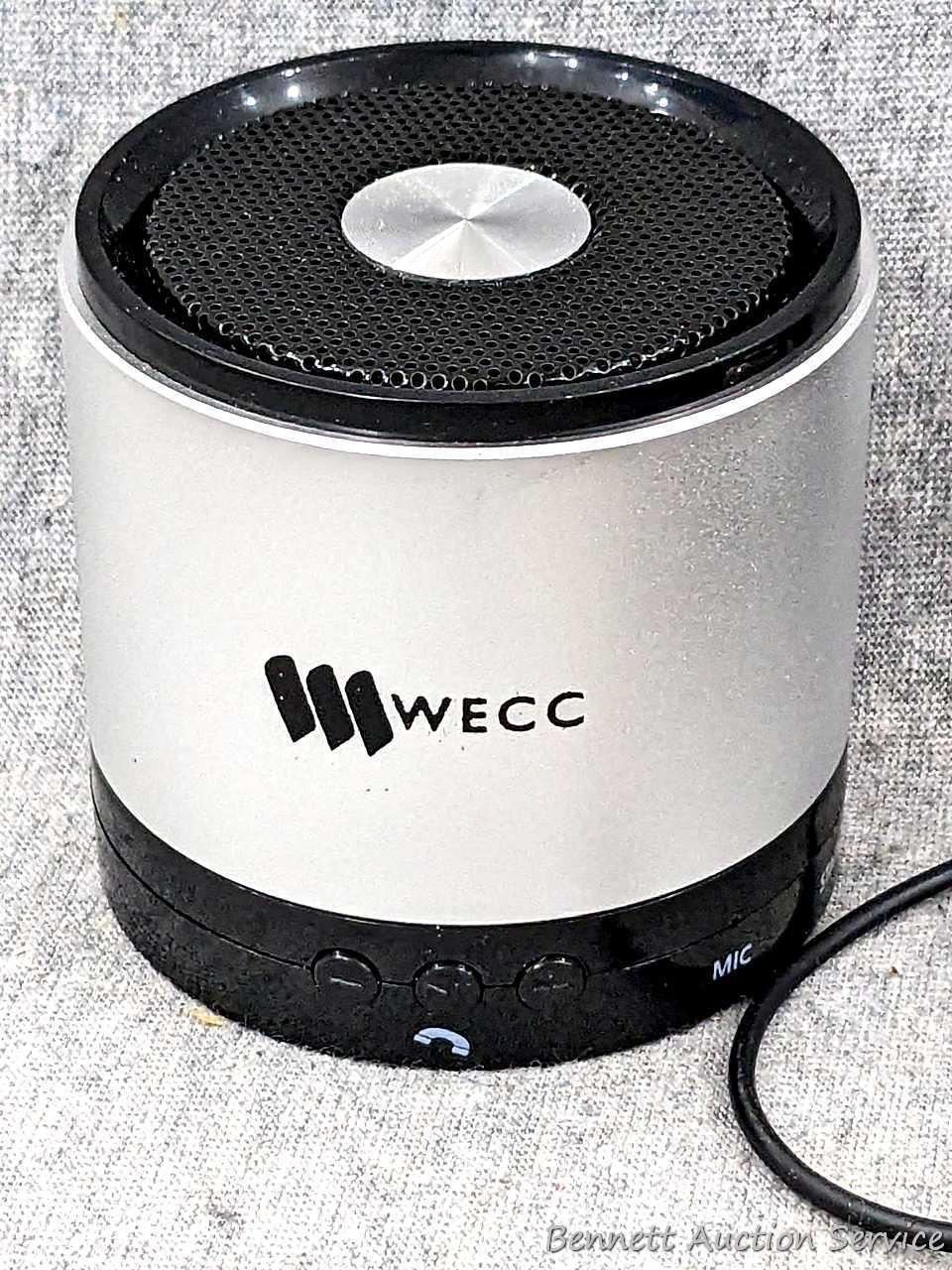 Latte Ice mp3 Player 8GB: Built-in FM Transmitter; Belkin FM Transmitter, and WECC wireless speaker.